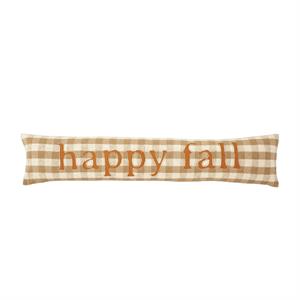 Happy Fall Skinny Check Pillow