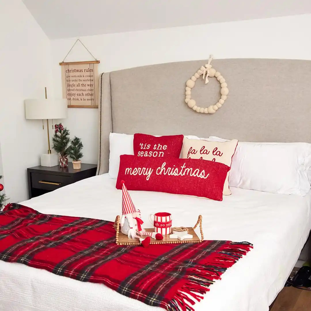 Square Reversible Christmas Pillow