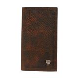 Ariat Rowdy Brown Bi-fold Rodeo Wallet w/ Small Shield Logo