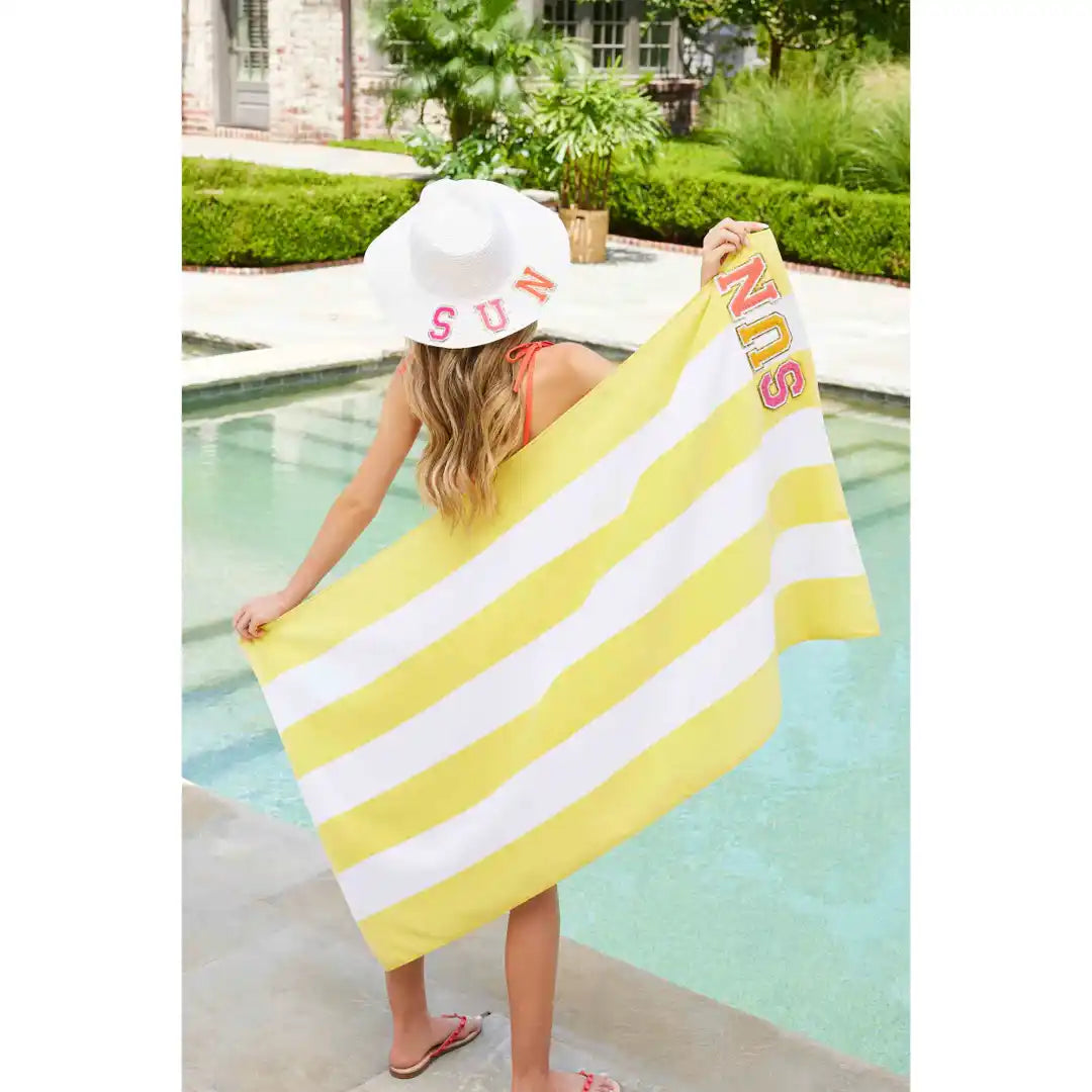 Patch Beach Towel - Yellow