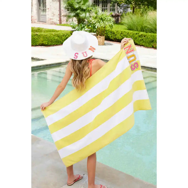 Patch Beach Towel - Yellow