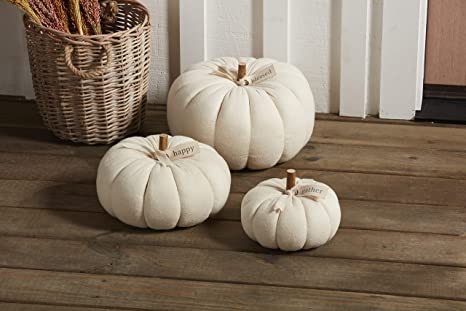 Large Cream Plush Blessed Pumpkin Sitters