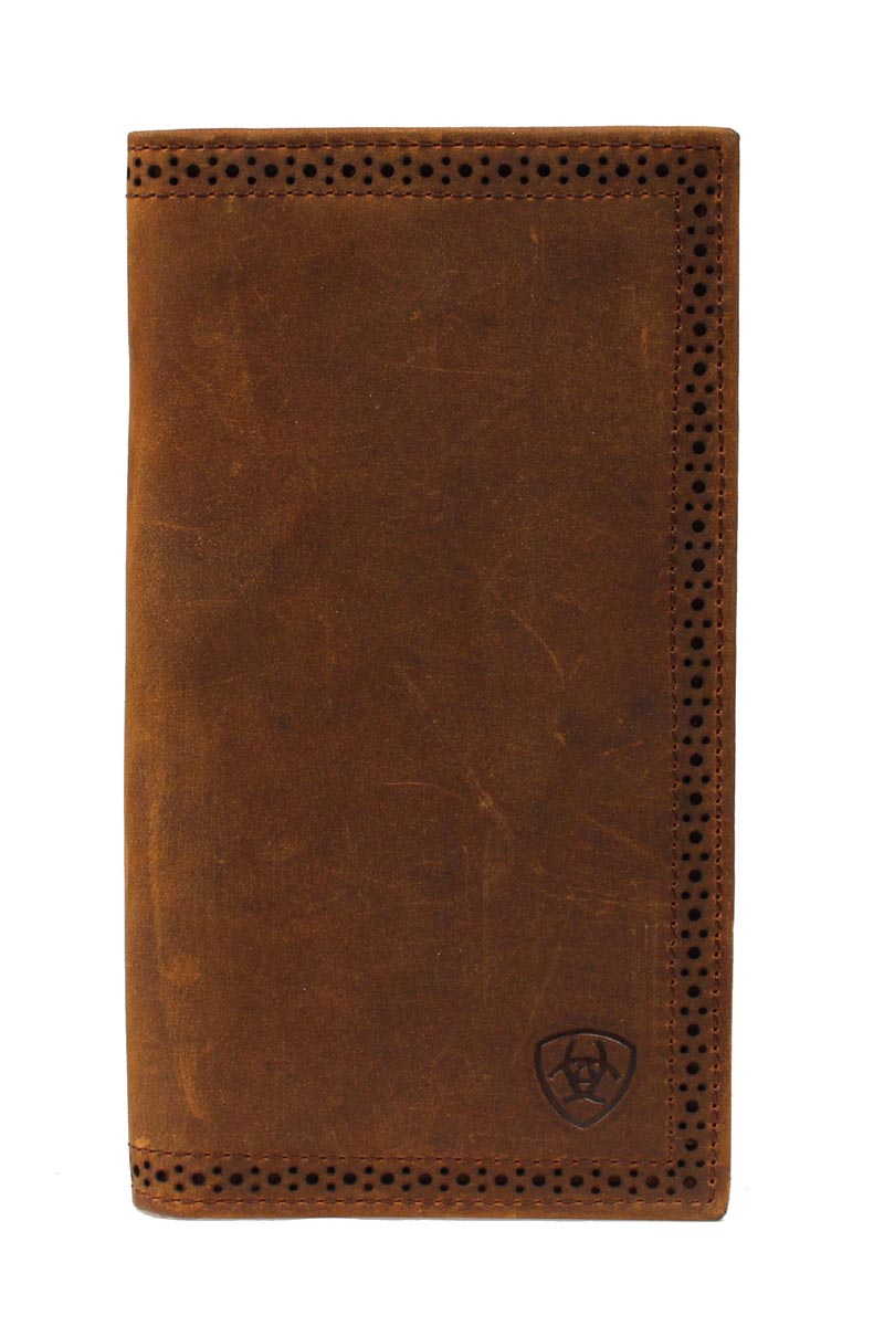 Ariat Men's Perforated Edge Rodeo Wallet