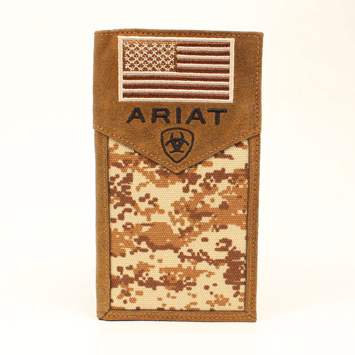 Ariat Sport Patriot Digital Camo Flag Rodeo Wallet