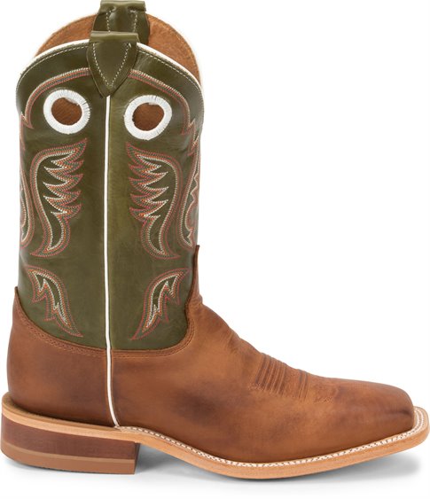 Austin Cognac Sqaure Toe Western