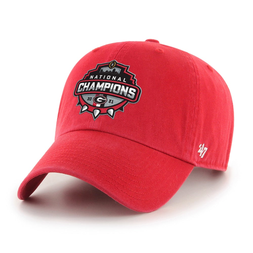 Georgia Bulldogs 2021 CFP National Champs '47 Clean up - Red
