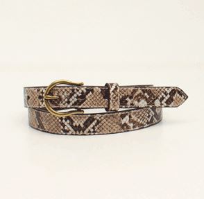 Ariat Ladies' 1" Snakeskin Belt