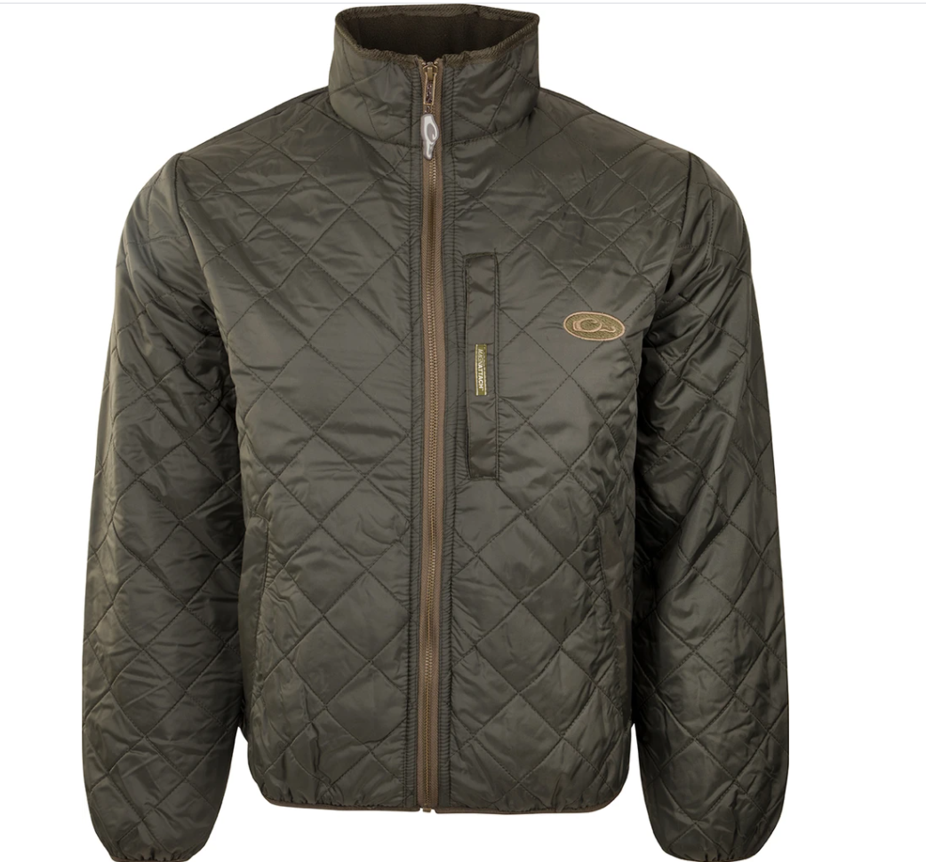 Fleece lined quilted jacket deals