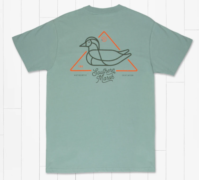 Warning Duck Tee Burnt Sage