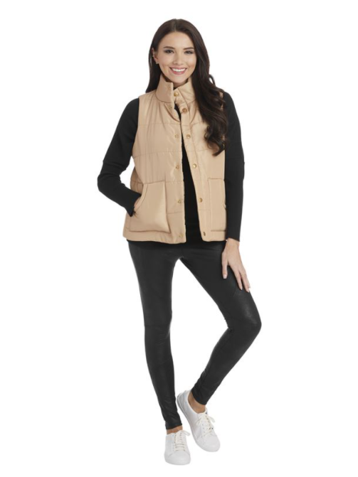 Tan Jay Puffer Vest