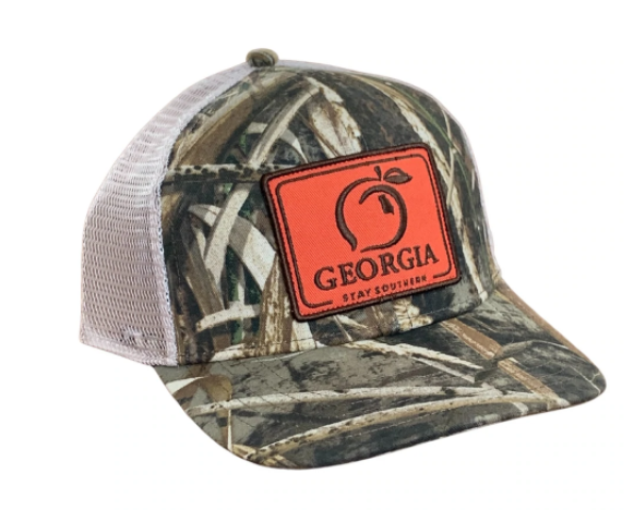 Camo Georgia Patch Trucker Hat