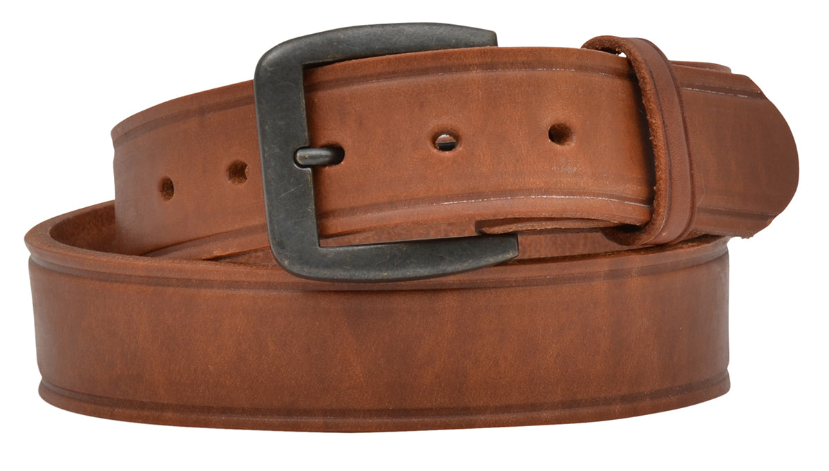 3D Belt Company Men's Harness Crease Tan Leather Belt