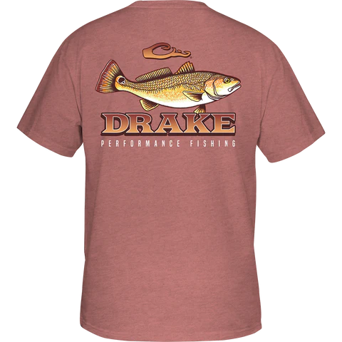 Trophy Redfish Tee - Brick Dust