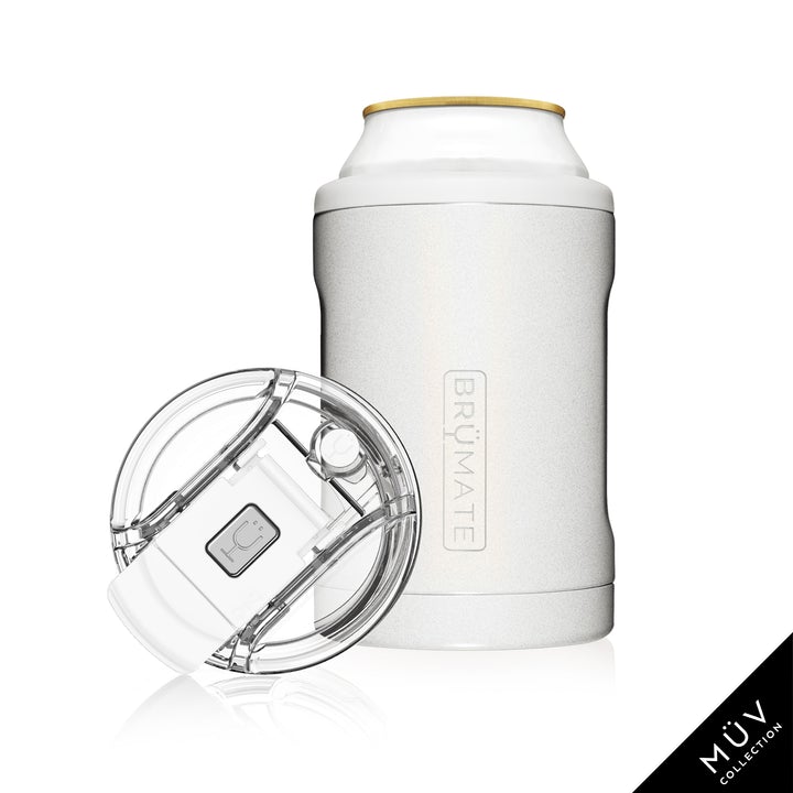 Hopsulator Duo MUV 2-in-1 (12oz cans/Tumbler) - Glitter White