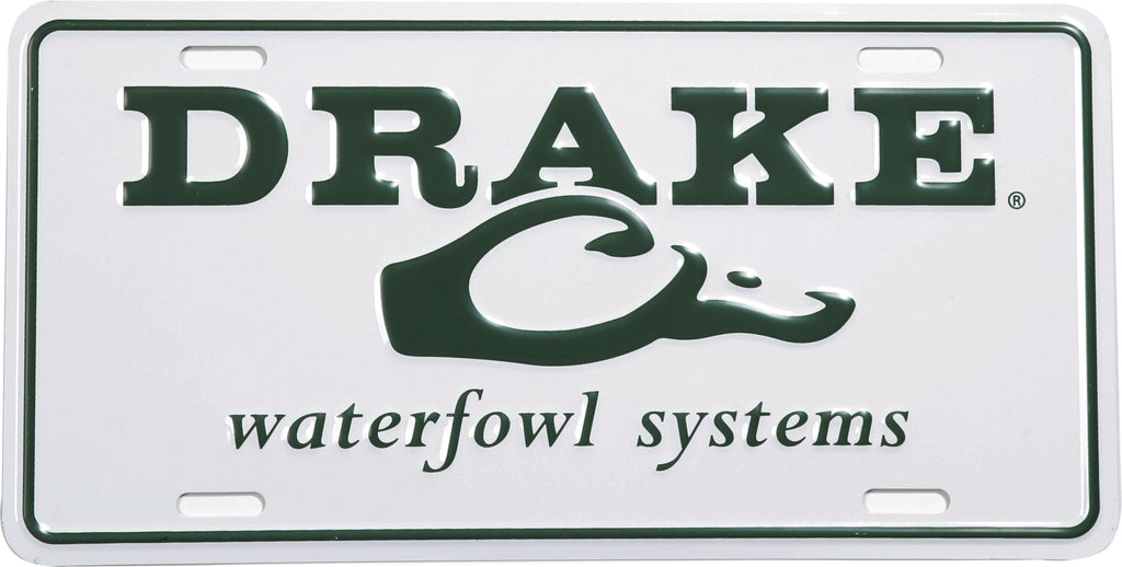 Drake License Plate - White