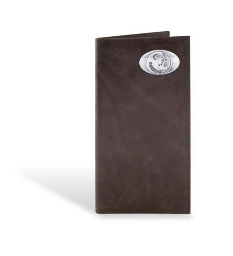 FSU Brown Wrinkle Leather Roper Wallet