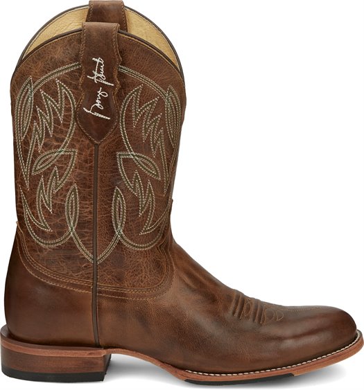 Pearsall Amber Brown Round Toe Boot
