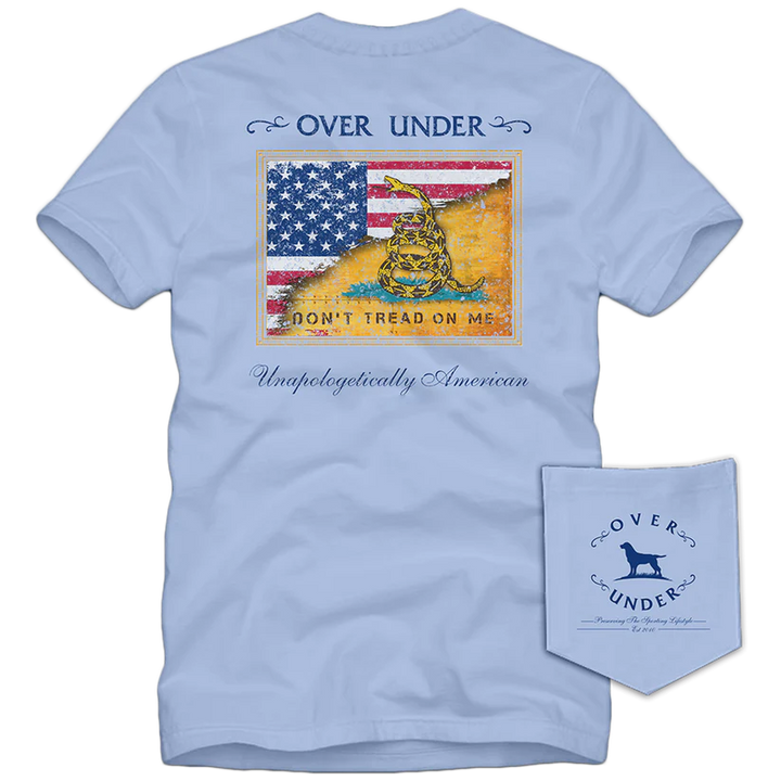 Gadsden Flag S/S Tee - Sky Blue
