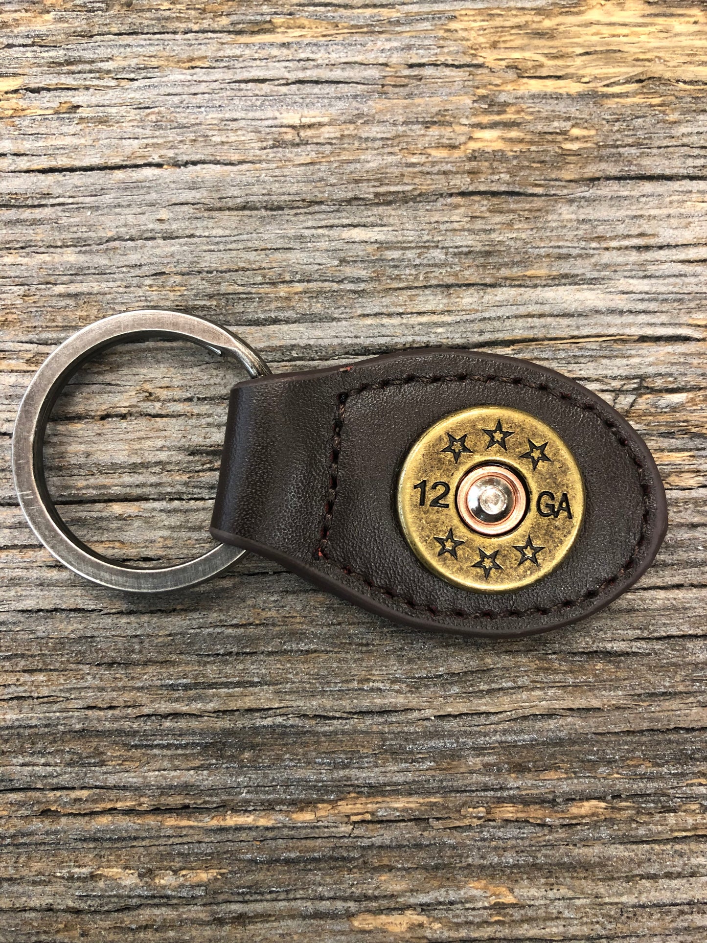 Zep Pro Leather Shotgun Shell Keychain