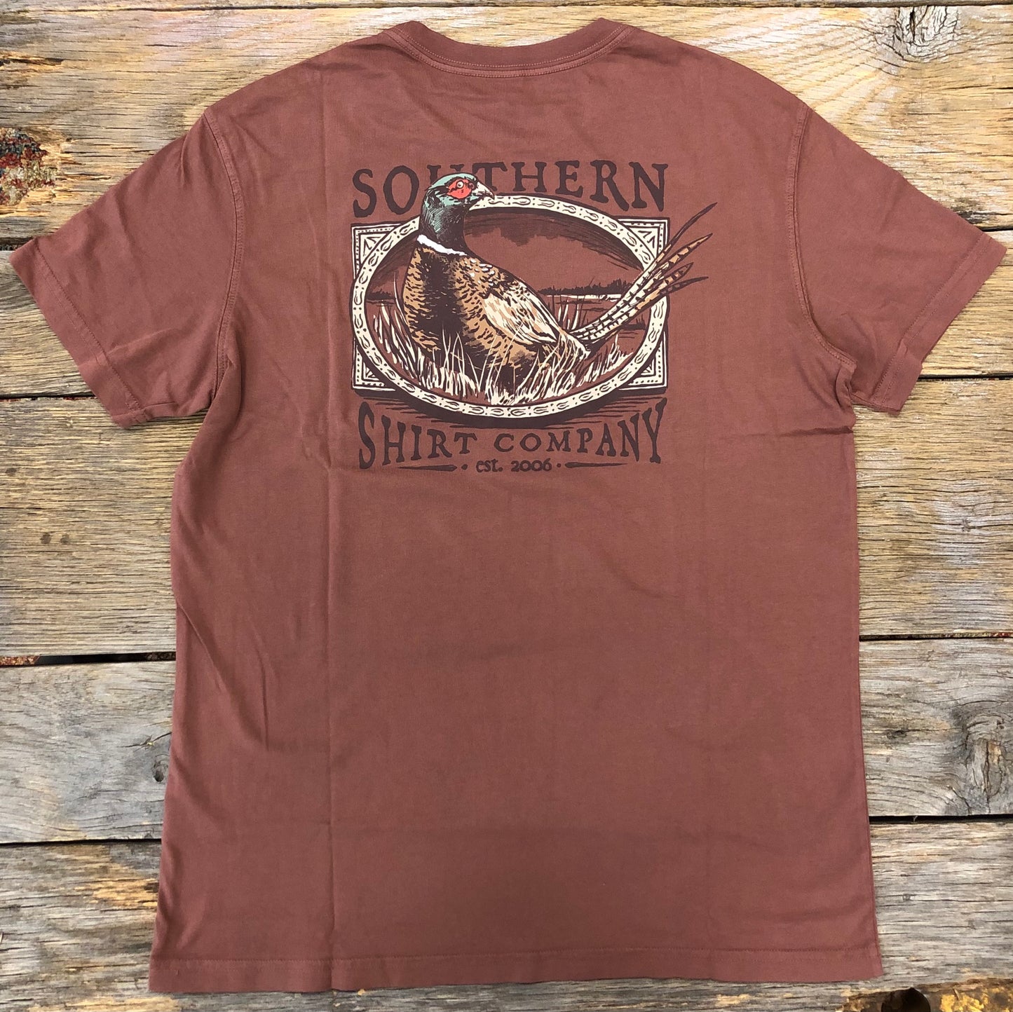 Pheasant Run Tee Maroon