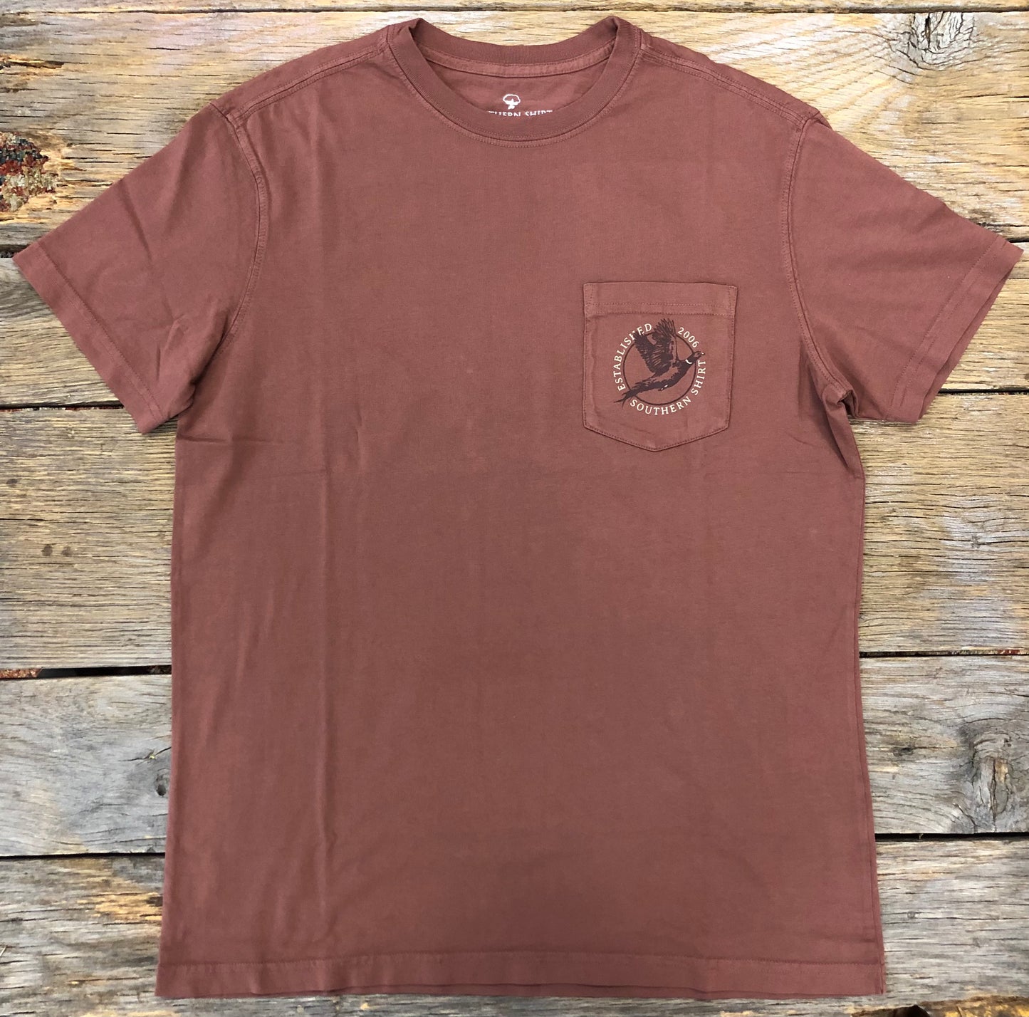 Pheasant Run Tee Maroon