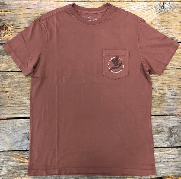 Pheasant Run Tee Maroon