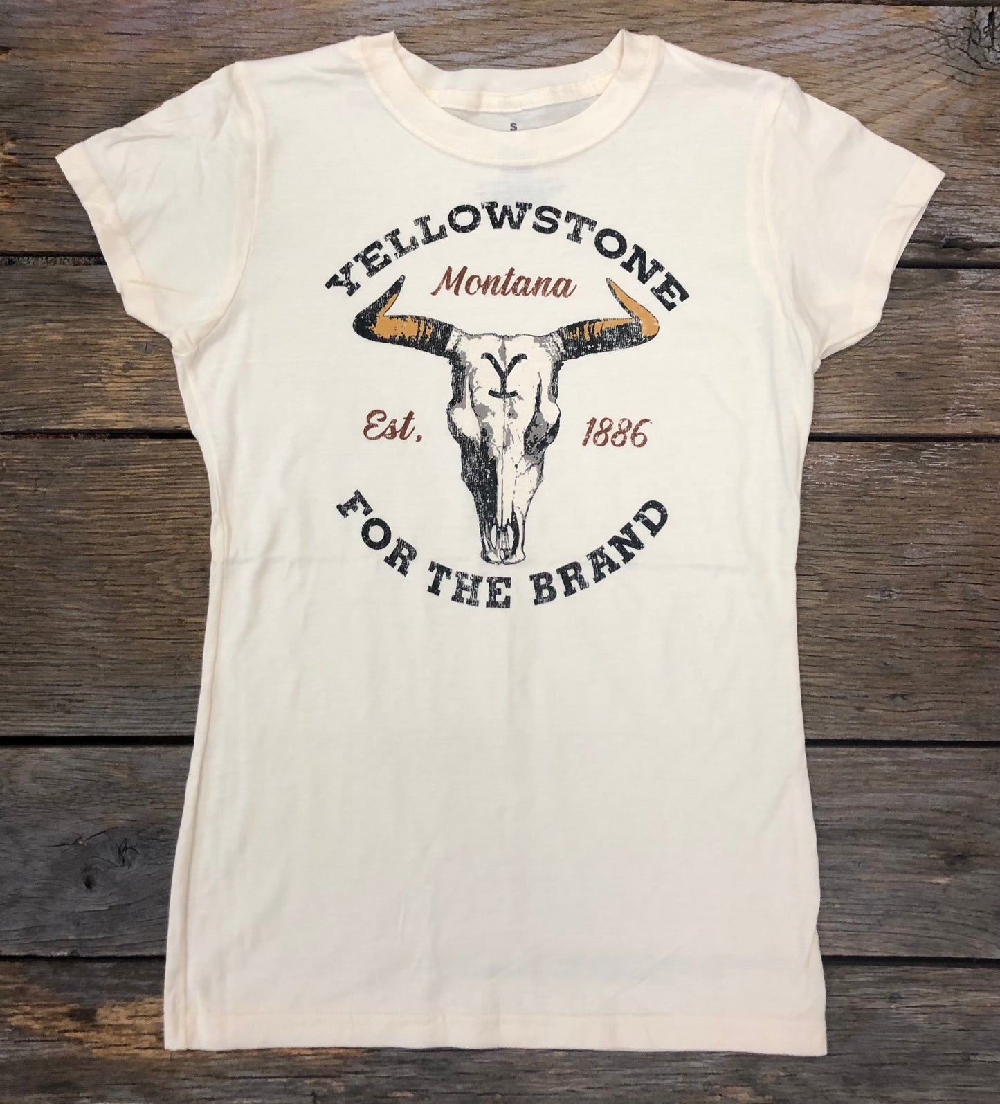 Yellowstone Cattle Skull Logo Sand