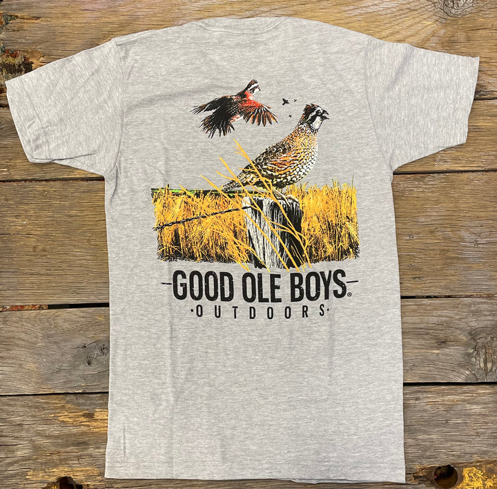 Quail Fence Tee - Grey