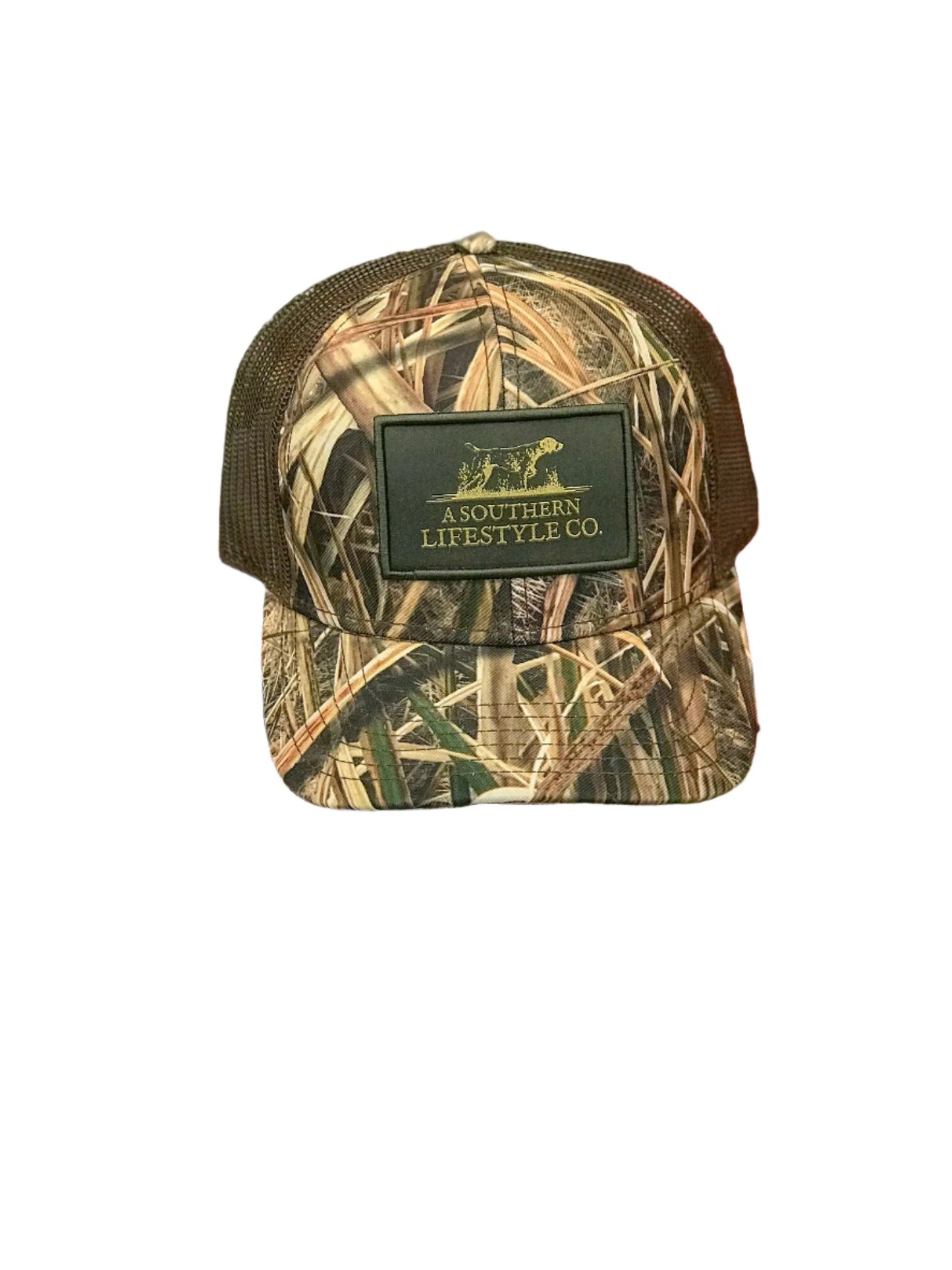 Mossy Oak Blades Camo Trucker Hat Dallas Wayne Boot Company
