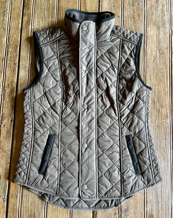 Vista Quilted Vest - Gunmetal