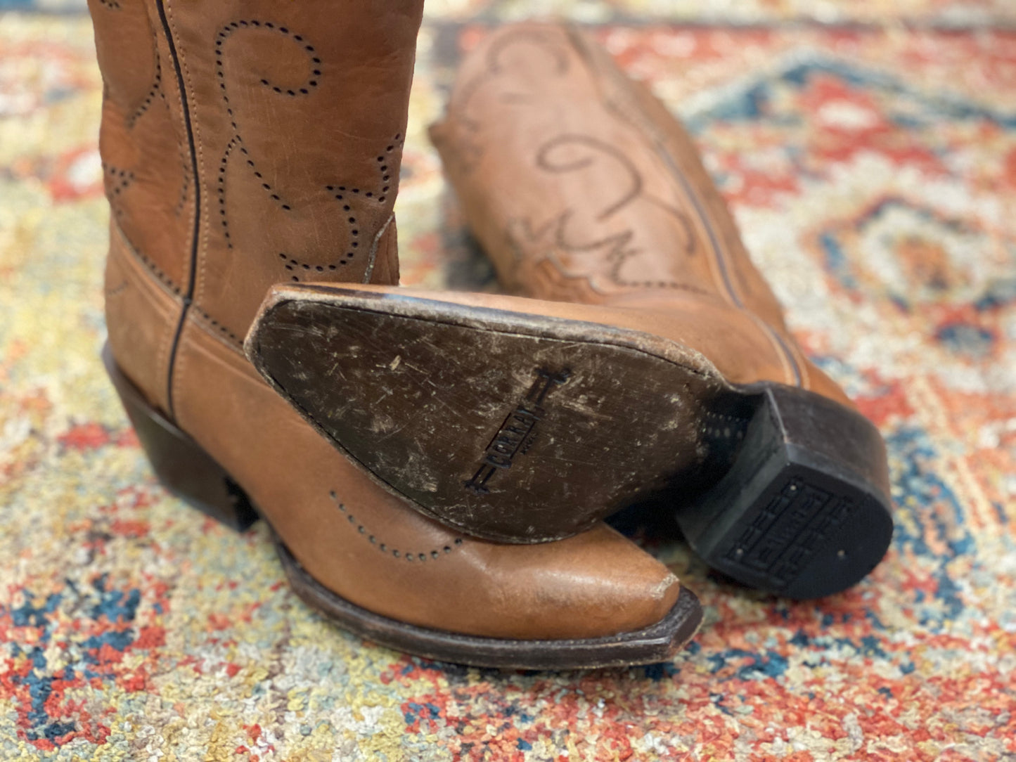 Corral Perforated Leather Western Boot