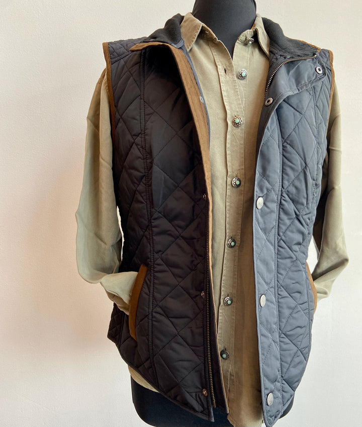 Vista Quilted Vest - Black