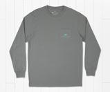 Tile Fish Tee - Long Sleeve Dark Gray