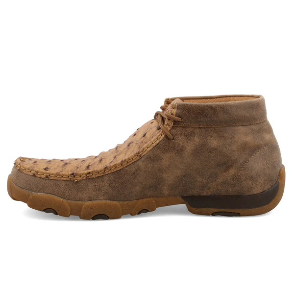 Men's Chukka Driving Moc - Tan Ostrich