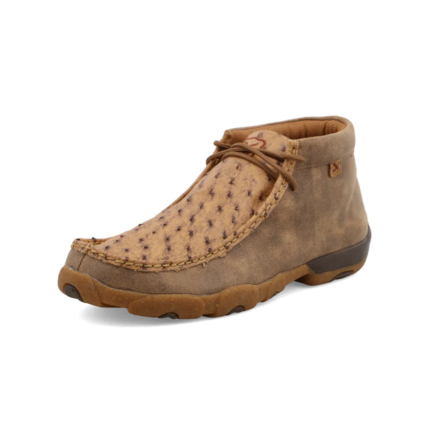 Men's Chukka Driving Moc - Tan Ostrich