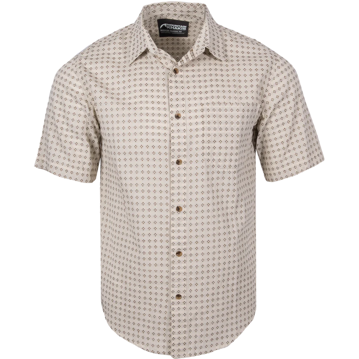 Roane Dobby S/S Woven Shirt - Parchment