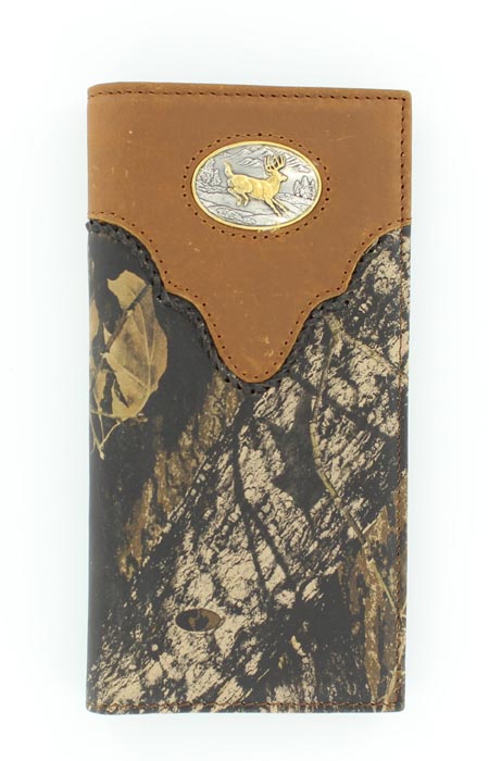 Nocona Pro Series Mossy Oak Camo with Deer Concho Wallet