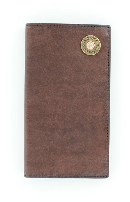 Nocona Brown Bullet Bi-Fold Leather Rodeo Wallet