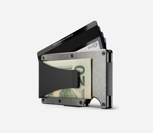 Titanium Stonewashed Wallet Money Clip