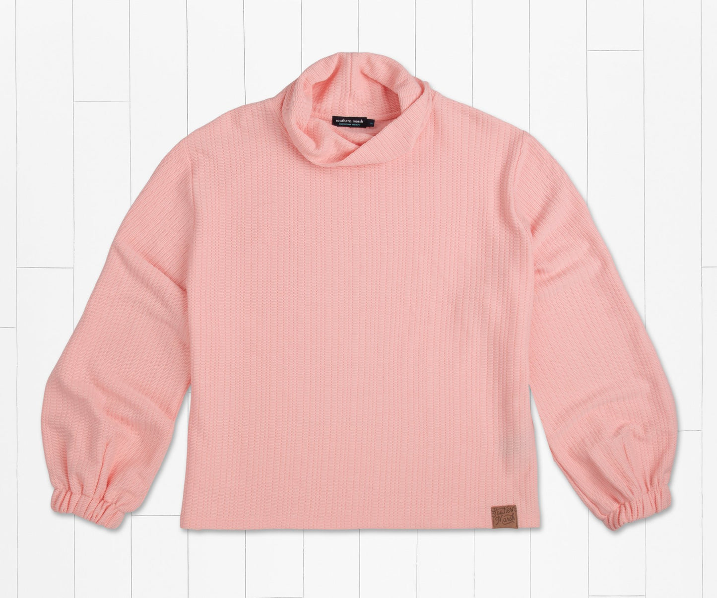 Carolina Cozy Knit Funnel Neck Sweater Azalea