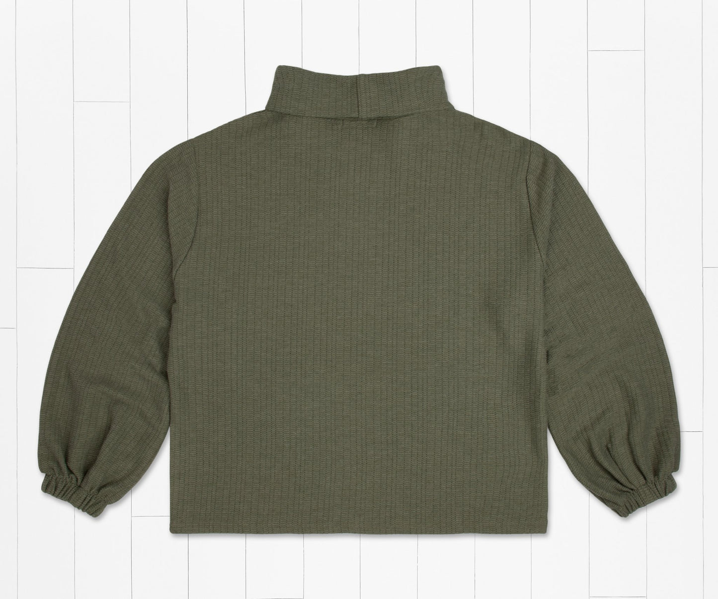 Carolina Cozy Knit Funnel Neck Sweater Olive