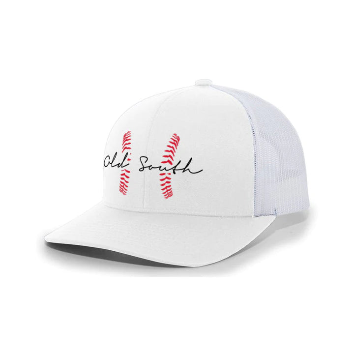 Baseball Trucker Hat - White