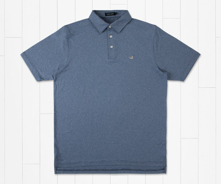 Biscayne Heather Performance Polo Navy