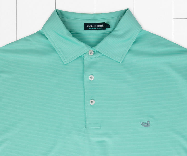 Dunmore Performance Polo - Antigua Blue
