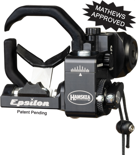 Hamskea Epsilon Hunter Arrow Rest Black RH w/ Mathews Approved Bracket