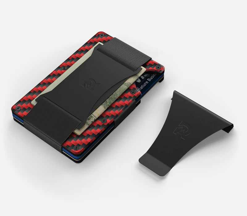 Carbon Fiber 3K Red Wallet Pack