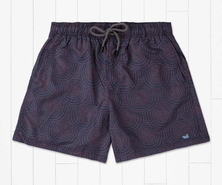 Bodrum Straits Lined Swim Trunk Mountain Purple