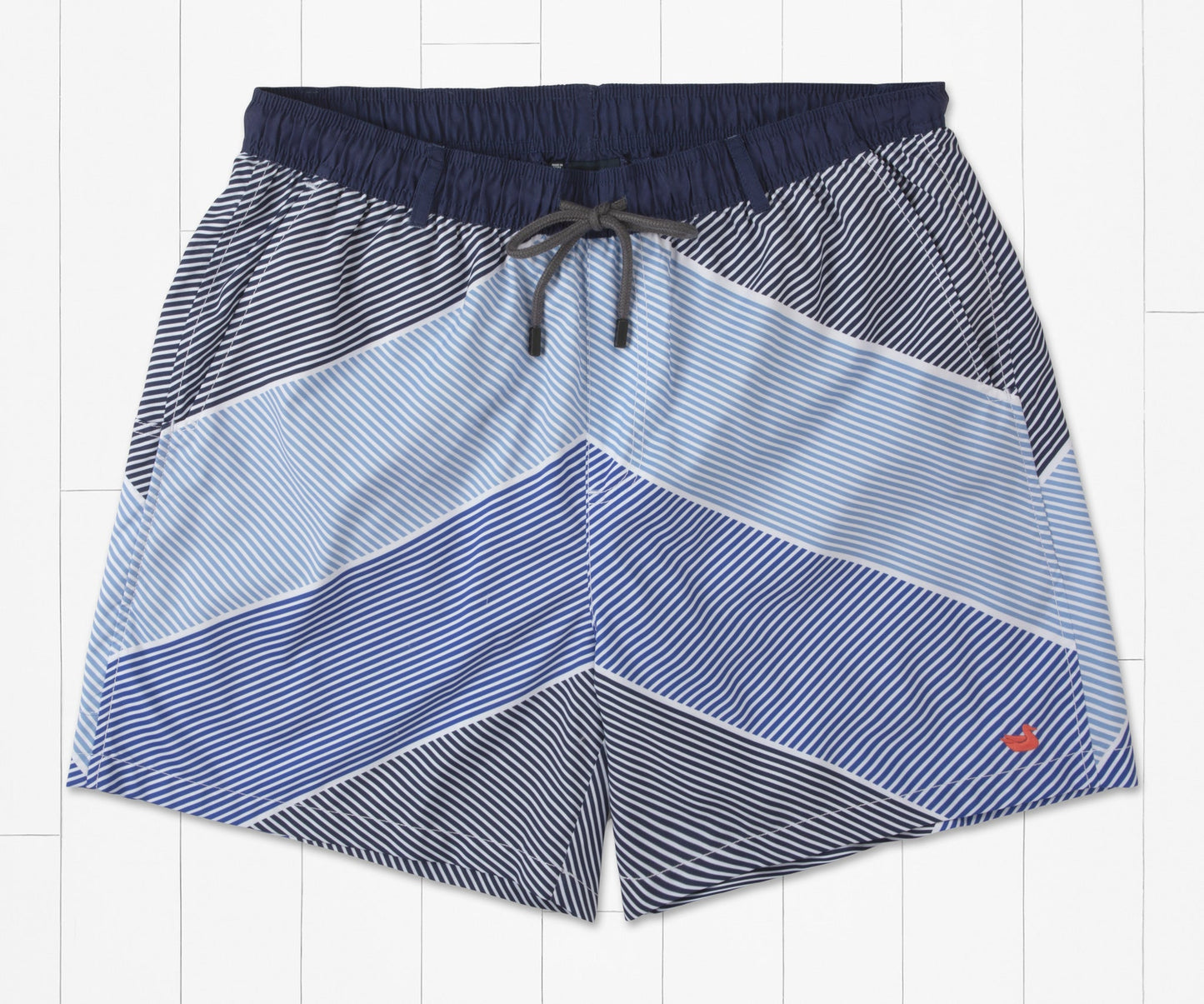 Dockside Swim Trunk - Port Lines Navy
