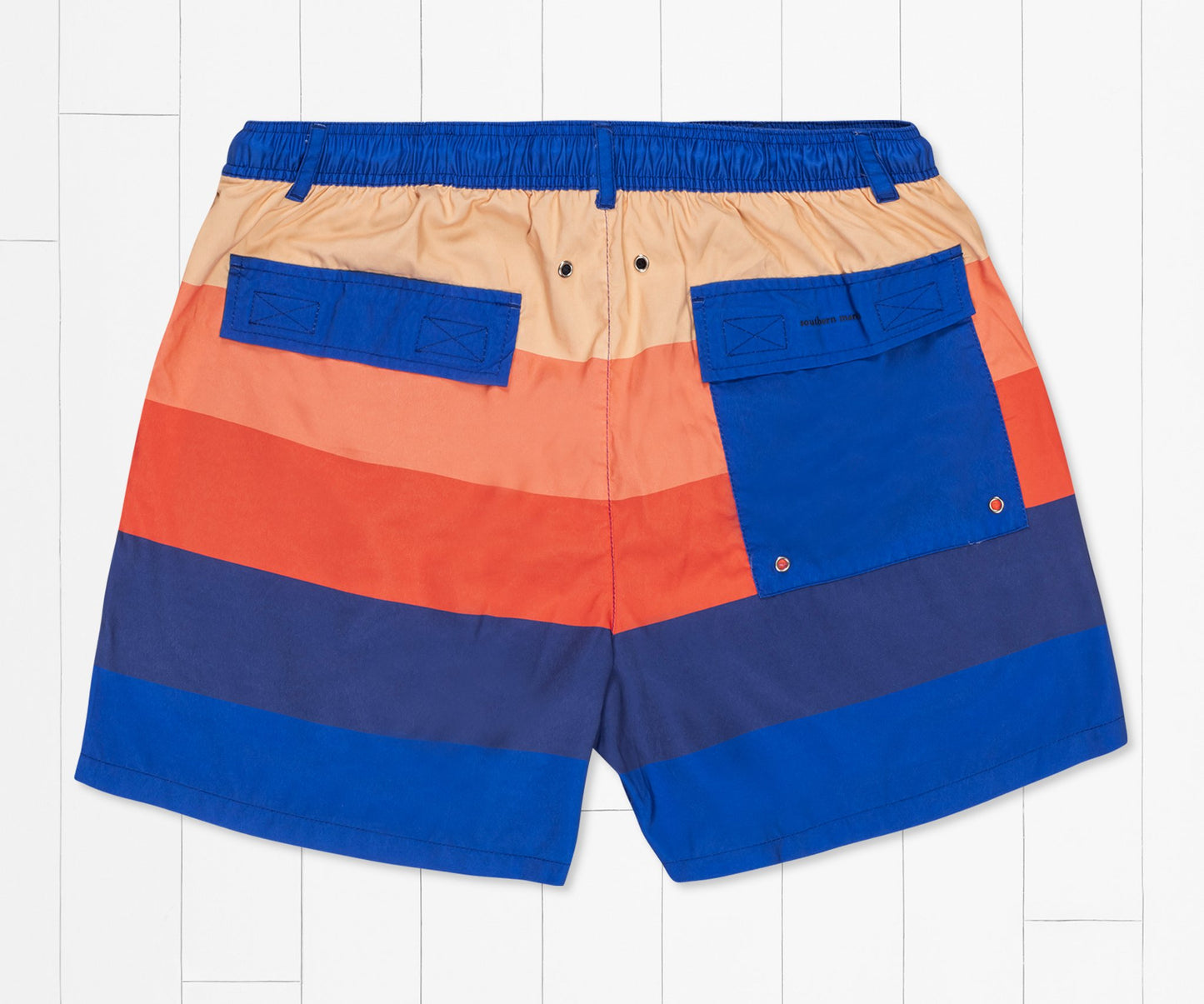Harbor Trunk - Horizon Stripe Navy and Orange