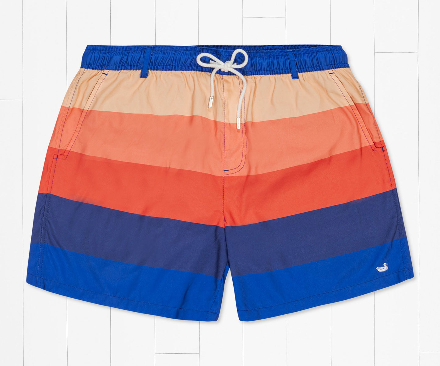 Harbor Trunk - Horizon Stripe Navy and Orange
